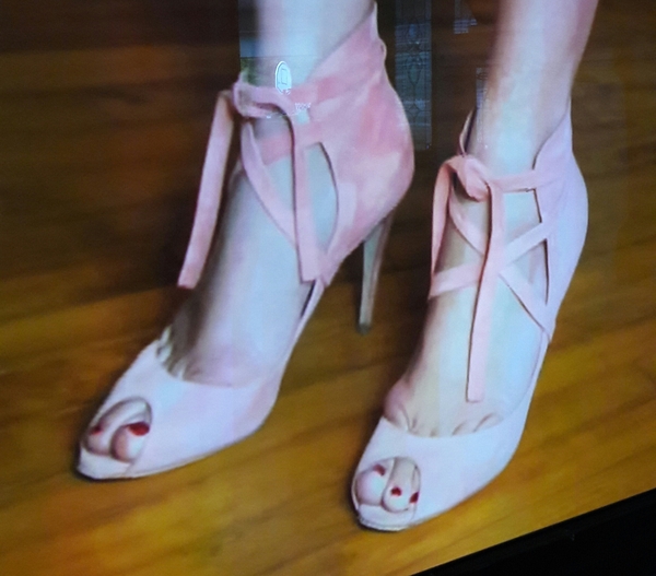 Kirstie's shoes on Location, Location, Location (photo incl.)