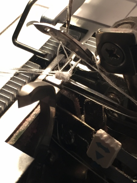 Serger machine keeps tangling!