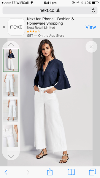 So, the new jeans shape - baggy/ frayed ends - does it work on your body type?