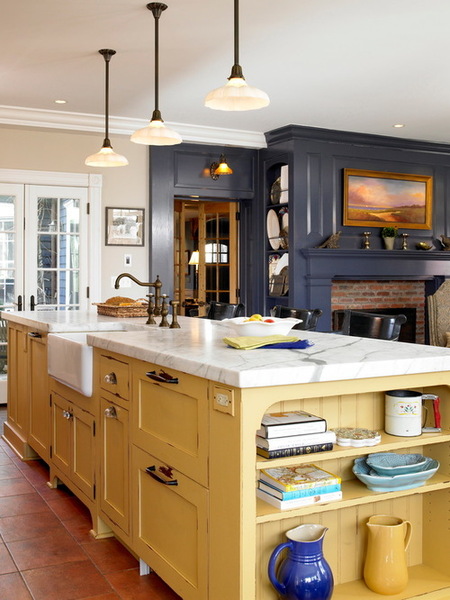 Yellow kitchen cabinets - what colour walls?