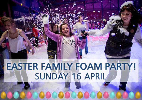 Win four passes to skate at the National Ice Centre's Easter Family Foam Party