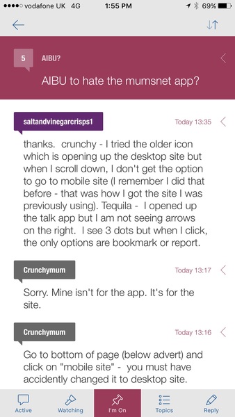 AIBU to hate the mumsnet app?