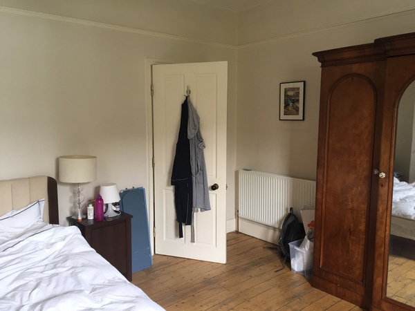Large bedroom, dark walls- thoughts?