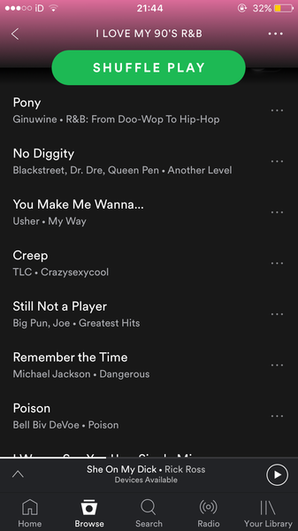 To ask you what old school late 90's & 00's RnB songs are a must on this play list