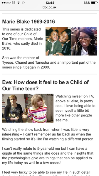 Child of Our Time is back!!