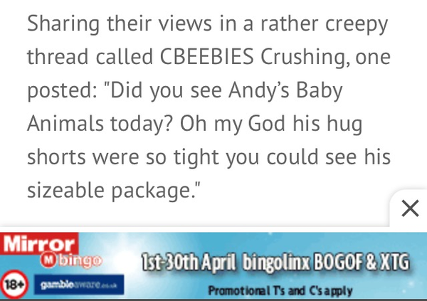 CBeebies Crushing Continues...