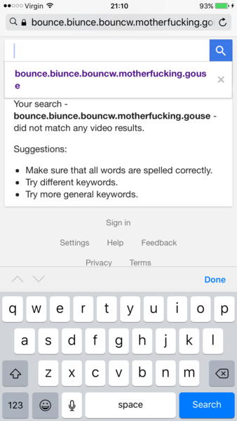 to think that someone of my class and stature should not be pottering around the house and going "bounce,bounce,bounce, bounce in the the motherfuckin' house'