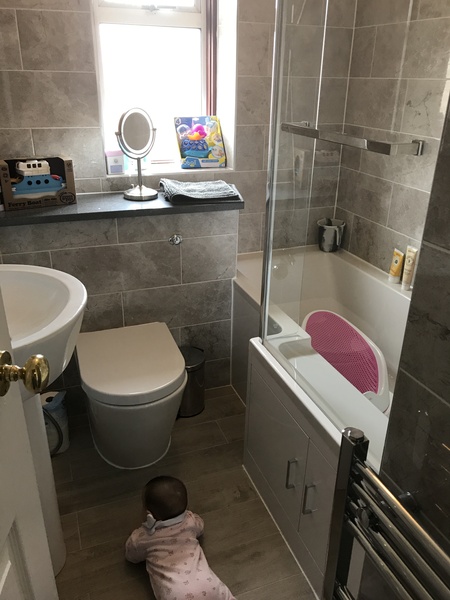 To ask to see your bathroom?