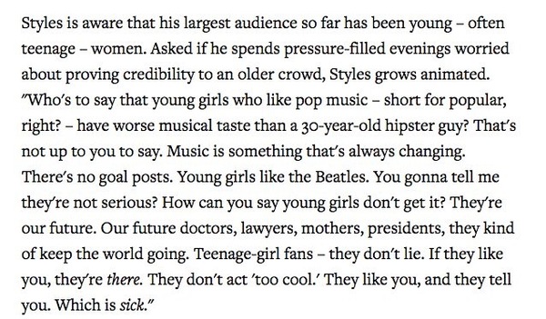 To love Harry Styles
