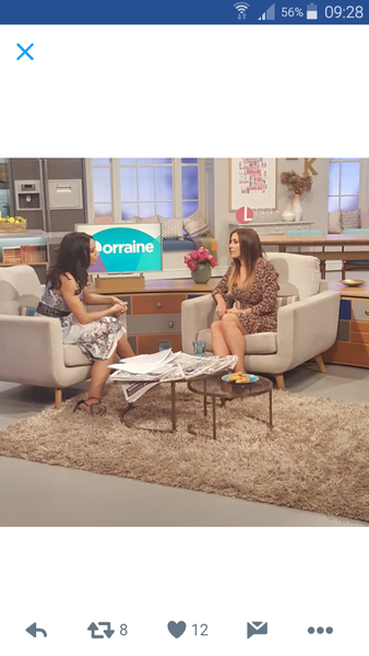 Kym Marsh dress on Lorraine?
