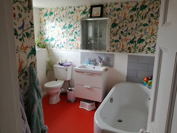 To ask to see your bathroom?