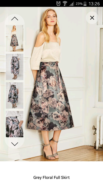 Please help me find a top to wear with this occasion skirt!