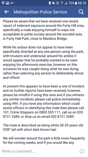 The wording of this really pissed me off. Police letter regarding flasher