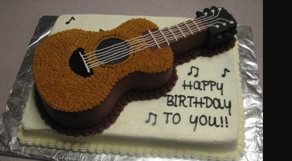 Guitar Birthday cake