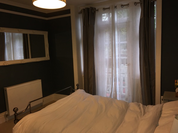 Large bedroom, dark walls- thoughts?