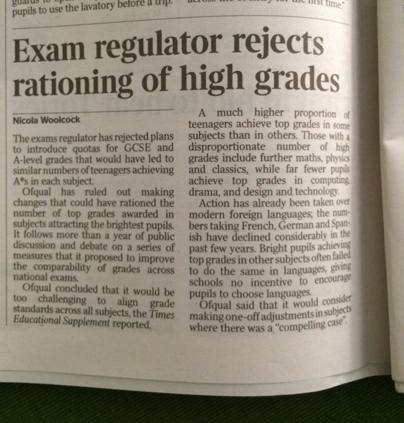 DfE Data Cruncher predicts number of students who will get straight 9s