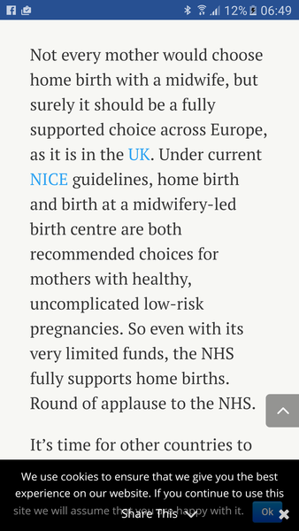 Right to home birth