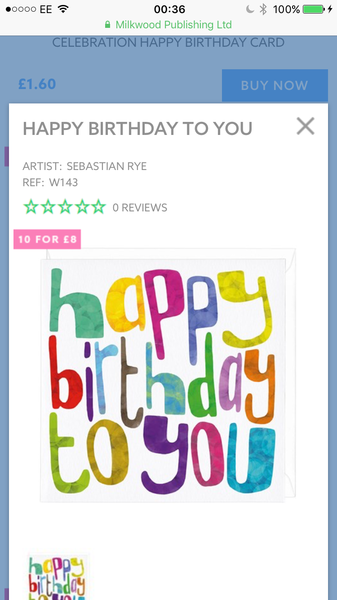 To wonder where all the nice cheap birthday cards are?