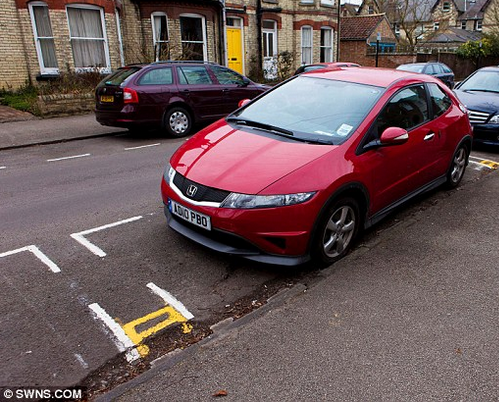 To set this car on fire (parking with pics and diagram)