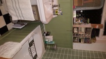 To ask to see your bathroom?