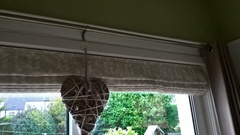 What window dressing can I put on my patio door?