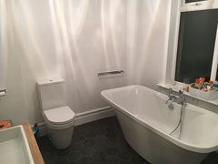 To ask to see your bathroom?