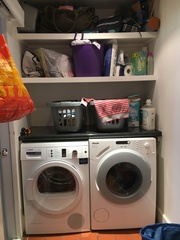 What's in your utility room? And do you do ironing/hang laundry in it?