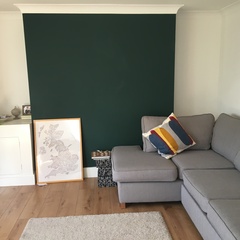 What colour with grey sofa?