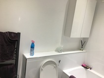To ask to see your bathroom?
