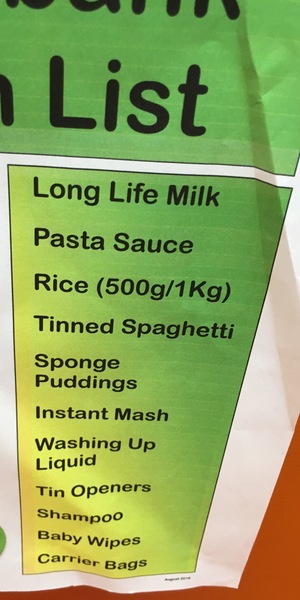 ...to thank everyone who donates to Food Banks?