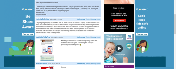 For the love of the wee man please do something about the ads