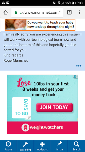 Adds in the middle of page?
