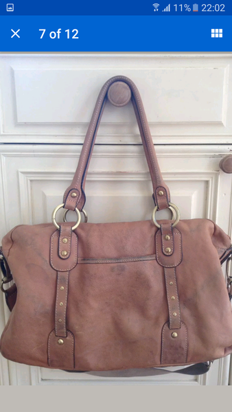 advice on cleaning tan leather bag (storksak elizabeth change bag)