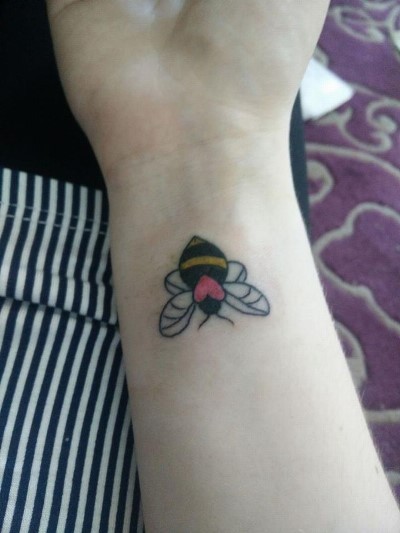 To discourage my friend from getting a 'Manchester Bee' tattoo