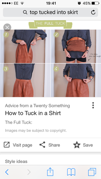 Skirt wearers- what happens at your waist?