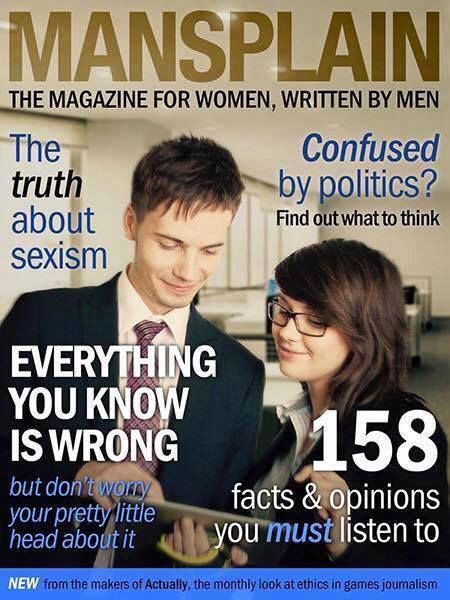 Feminist group-man insisting on men being "involved"