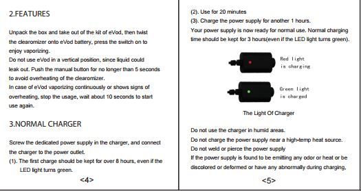 New Evod battery not charging