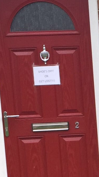 To think this homemade door sign is a thing of beauty? (Pic included)