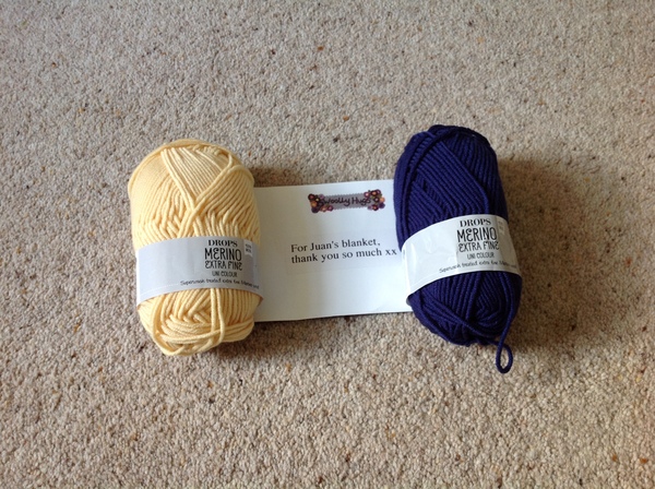 The Mumsnet, we need your help to make a Woolly Hug for lovely JuanPotatoTwo