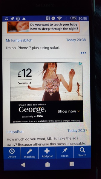 For the love of the wee man please do something about the ads