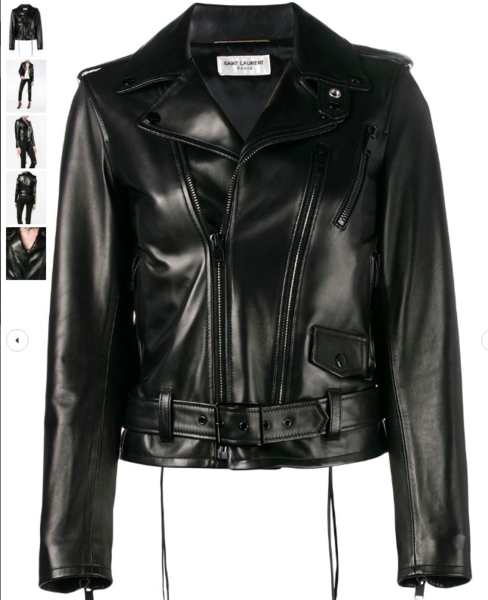 Leather Jacket with Black Hardware