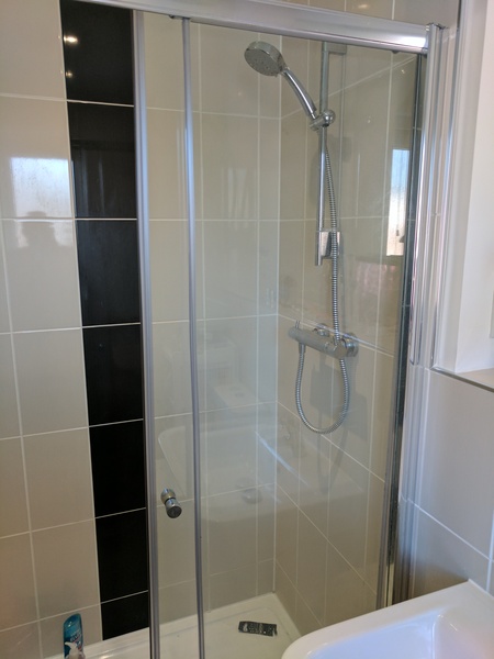 Long shot - shower enclosure