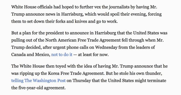 This thread is better than any White House Press dinner. Trump cont