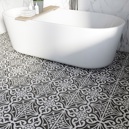 What goes with Moroccan floor tiles?