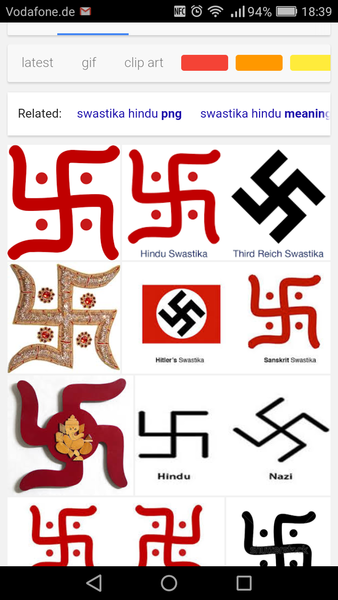 To feel uncomfortable about the Nazi symbols on ds's shirt and arm? (Y11 shirt-signing day)