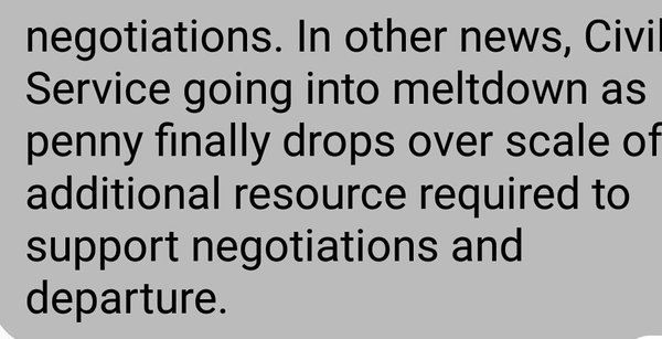 Westministenders: Its WAR. Huh!? What is that good for? Negotiations apparently