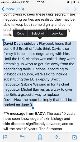 Westministenders: Up Shit Creek without Wifi.