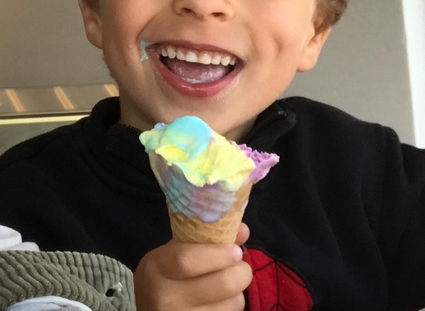 Dimple caused by cheek injury