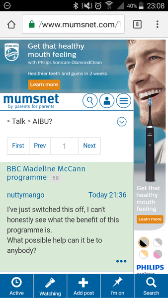 So the huge Co-op advert is chuffing annoying on a mobile.