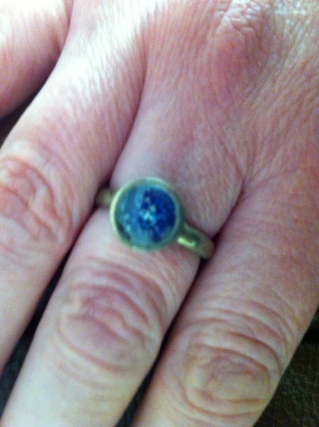by considering using ashes to make jewellery?....